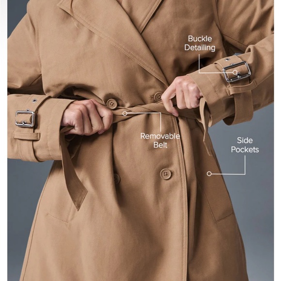 Alo Tan Trench Coat - Picture 2 of 7